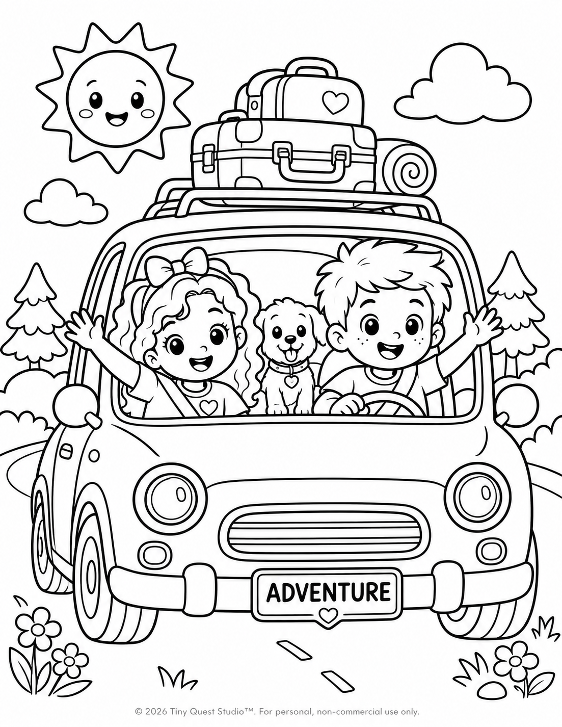 Sunny the Explorer coloring page